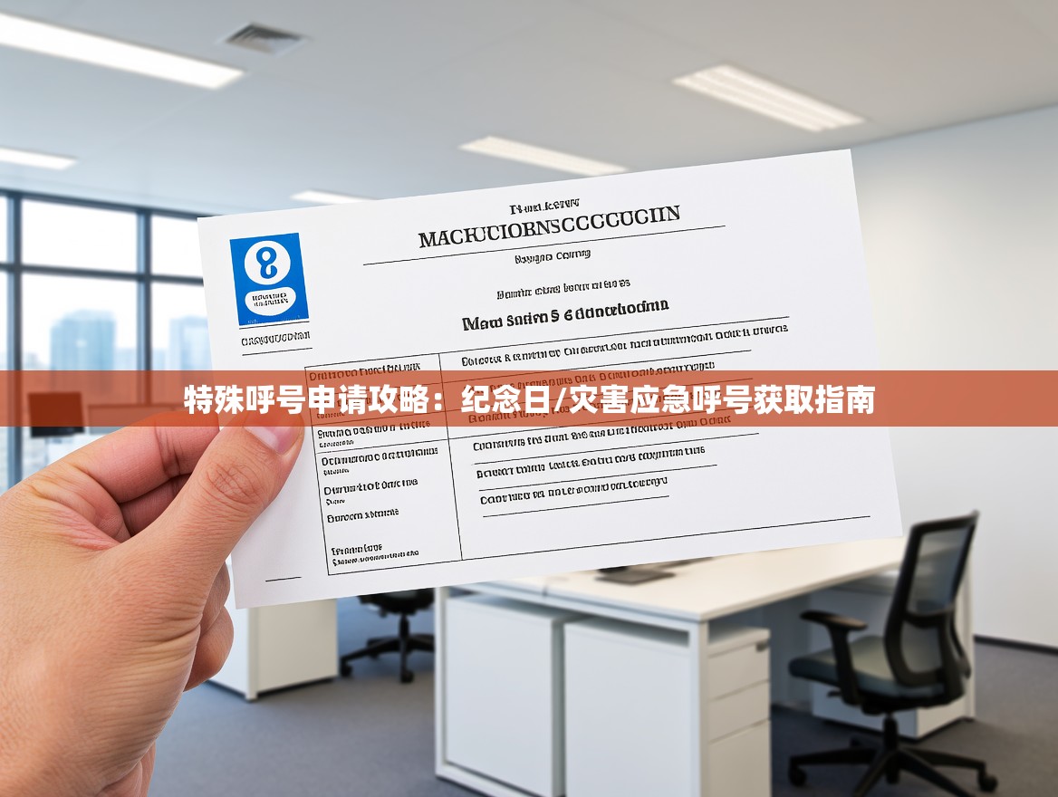 特殊呼号申请攻略：纪念日/灾害应急呼号获取指南