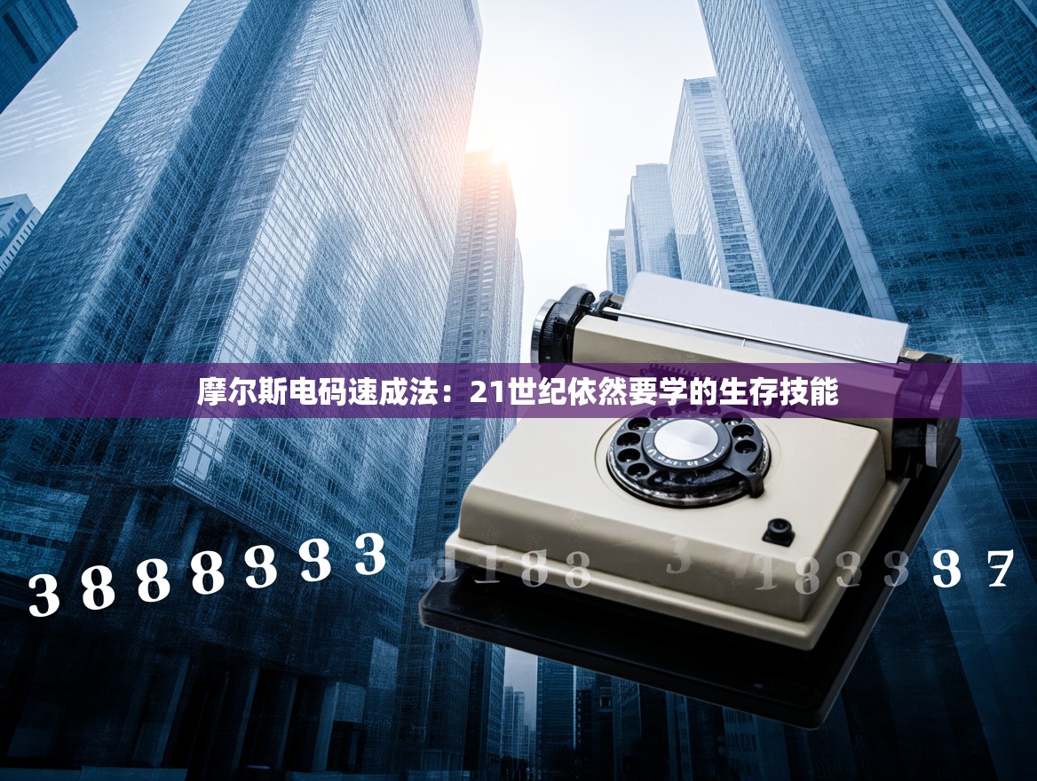 摩尔斯电码速成法：21世纪依然要学的生存技能