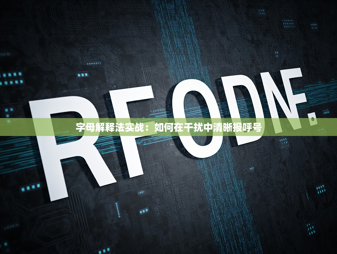 字母解释法实战：如何在干扰中清晰报呼号