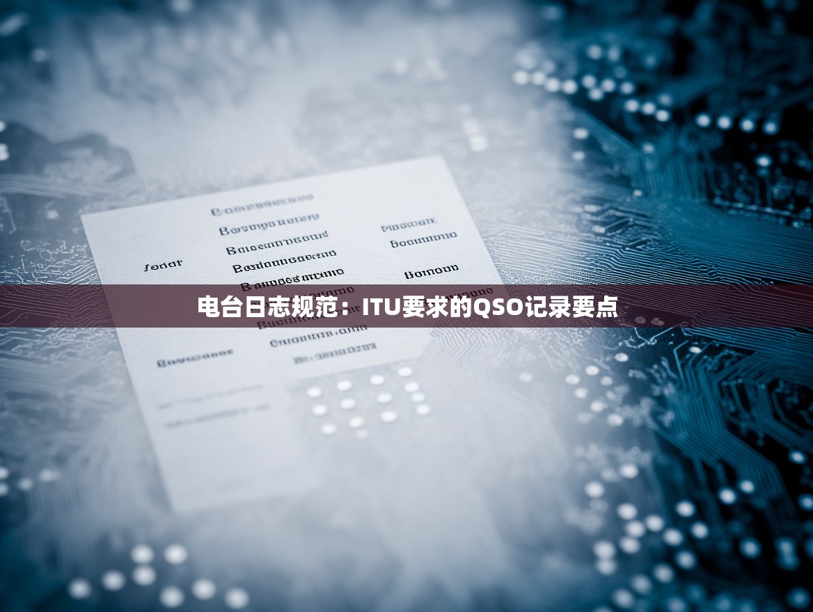 电台日志规范：ITU要求的QSO记录要点