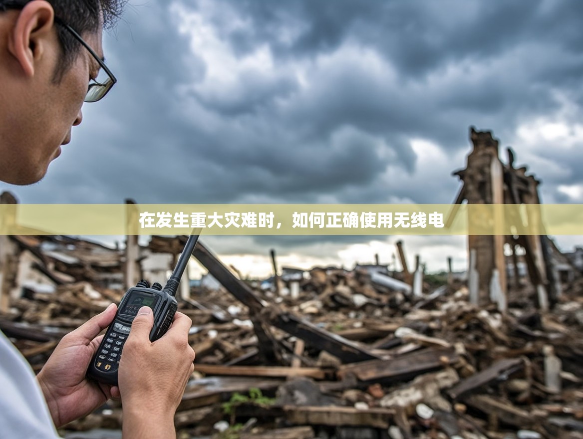 在发生重大灾难时，如何正确使用无线电