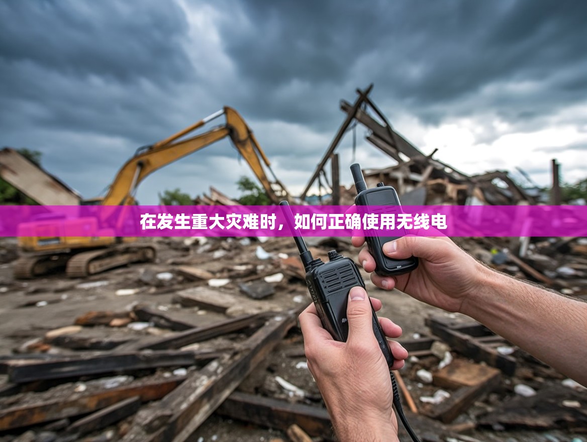 在发生重大灾难时，如何正确使用无线电