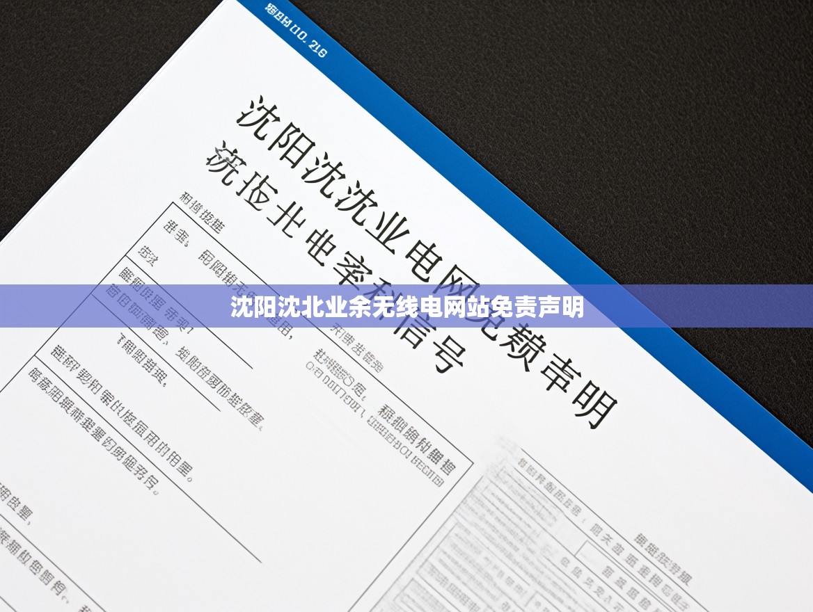 沈阳沈北业余无线电网站免责声明