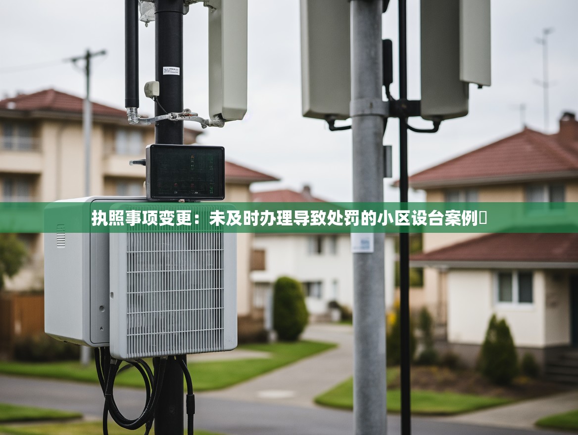 执照事项变更：未及时办理导致处罚的小区设台案例​