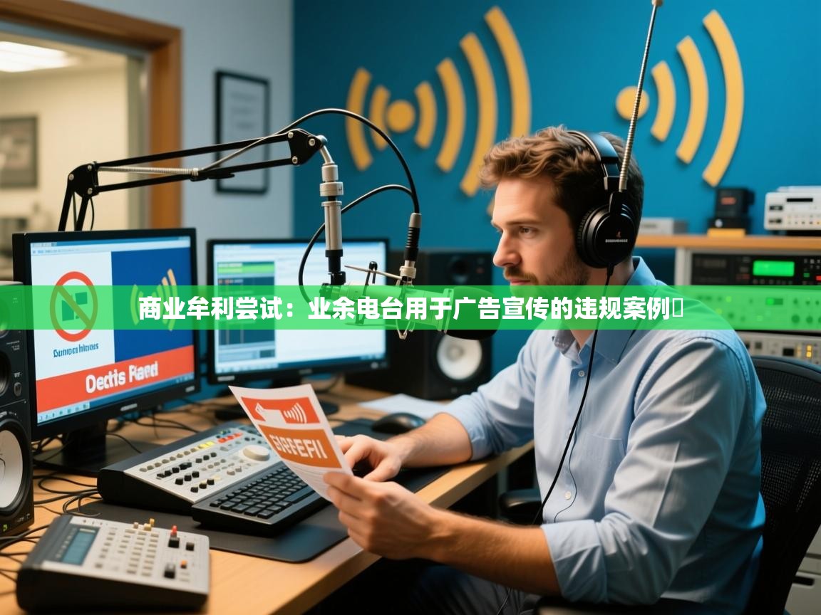 商业牟利尝试：业余电台用于广告宣传的违规案例​