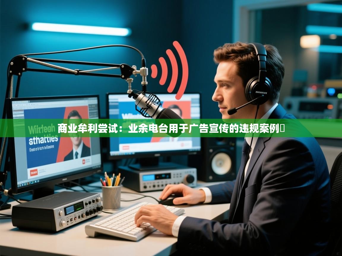 商业牟利尝试：业余电台用于广告宣传的违规案例​