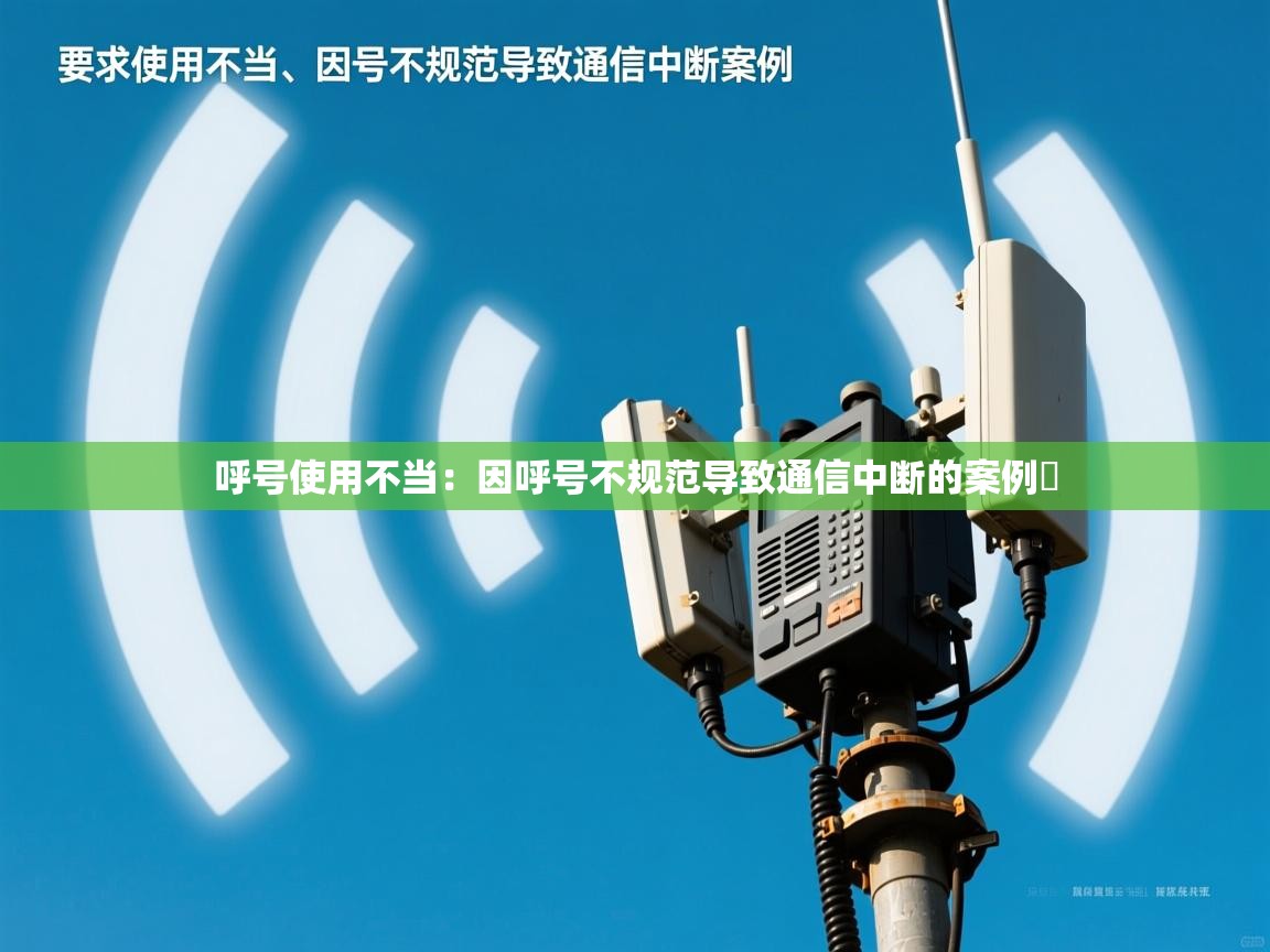 呼号使用不当：因呼号不规范导致通信中断的案例​