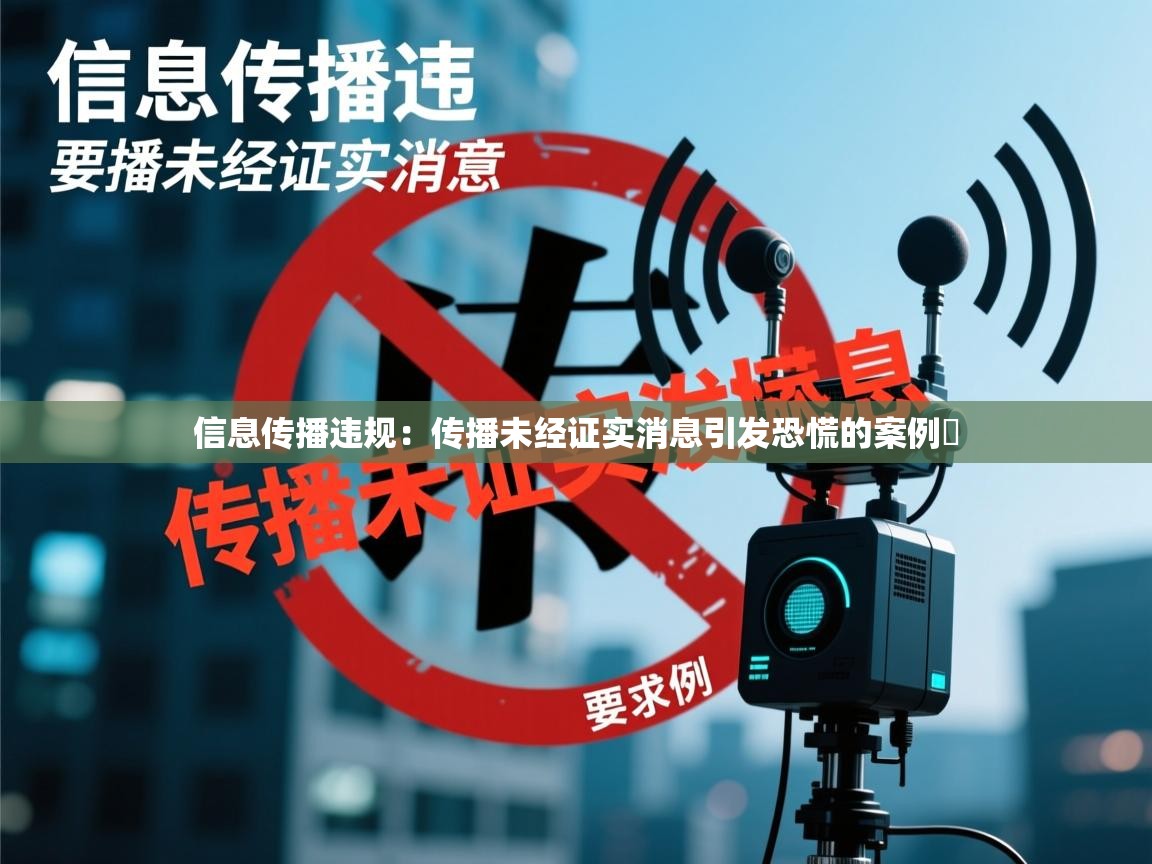信息传播违规：传播未经证实消息引发恐慌的案例​