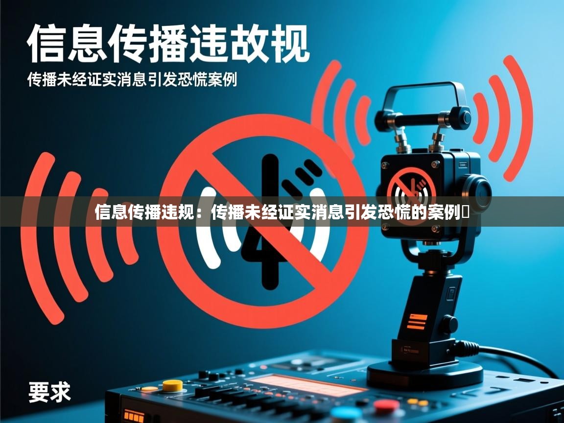 信息传播违规：传播未经证实消息引发恐慌的案例​