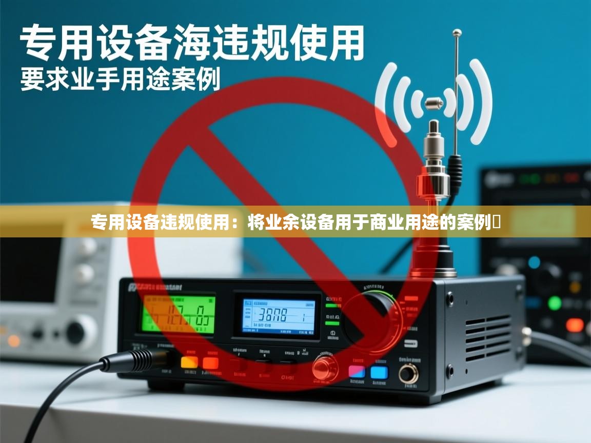 专用设备违规使用：将业余设备用于商业用途的案例​