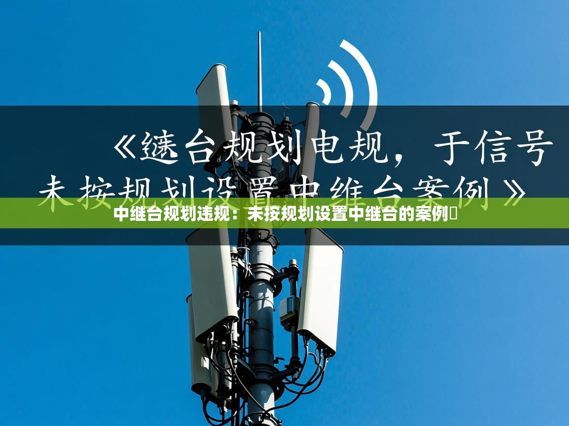 中继台规划违规：未按规划设置中继台的案例​