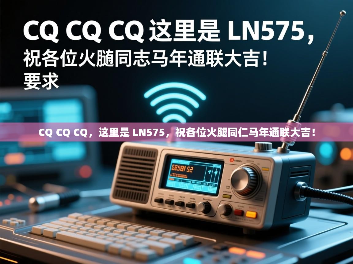 CQ CQ CQ,这里是 LN575,祝各位火腿同仁马年通联大吉! CQ CQ CQ,这里是 LN575,祝各位火腿同仁马年通联大吉!