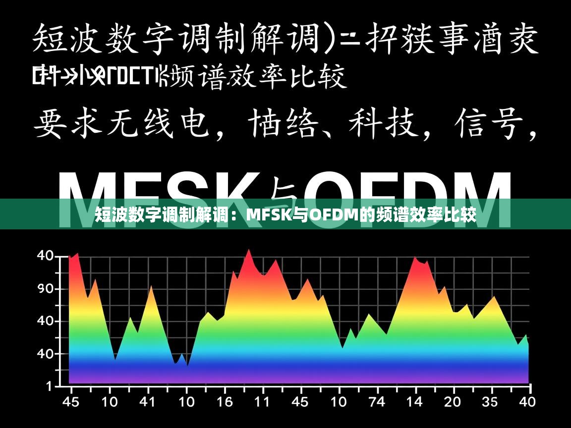 短波数字调制解调:MFSK与OFDM的频谱效率比较