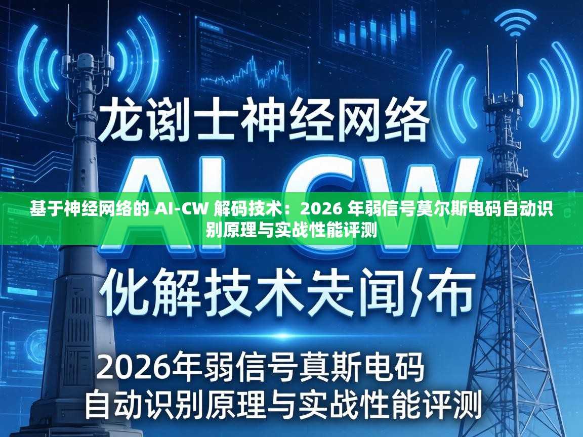 2026 年弱信号莫尔斯电码自动识别原理与实战性能评测
