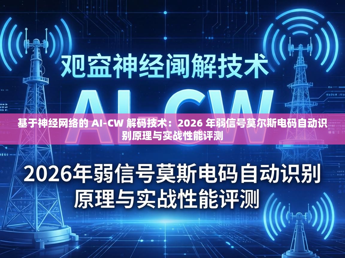 2026 年弱信号莫尔斯电码自动识别原理与实战性能评测
