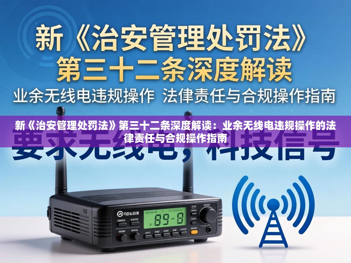 业余无线电违规操作的法律责任与合规操作指南