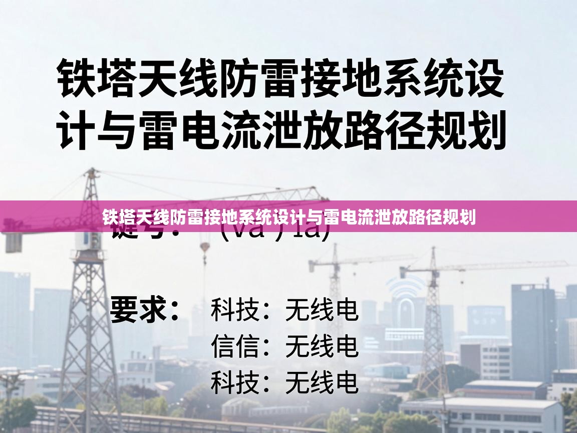 铁塔天线防雷接地系统设计与雷电流泄放路径规划