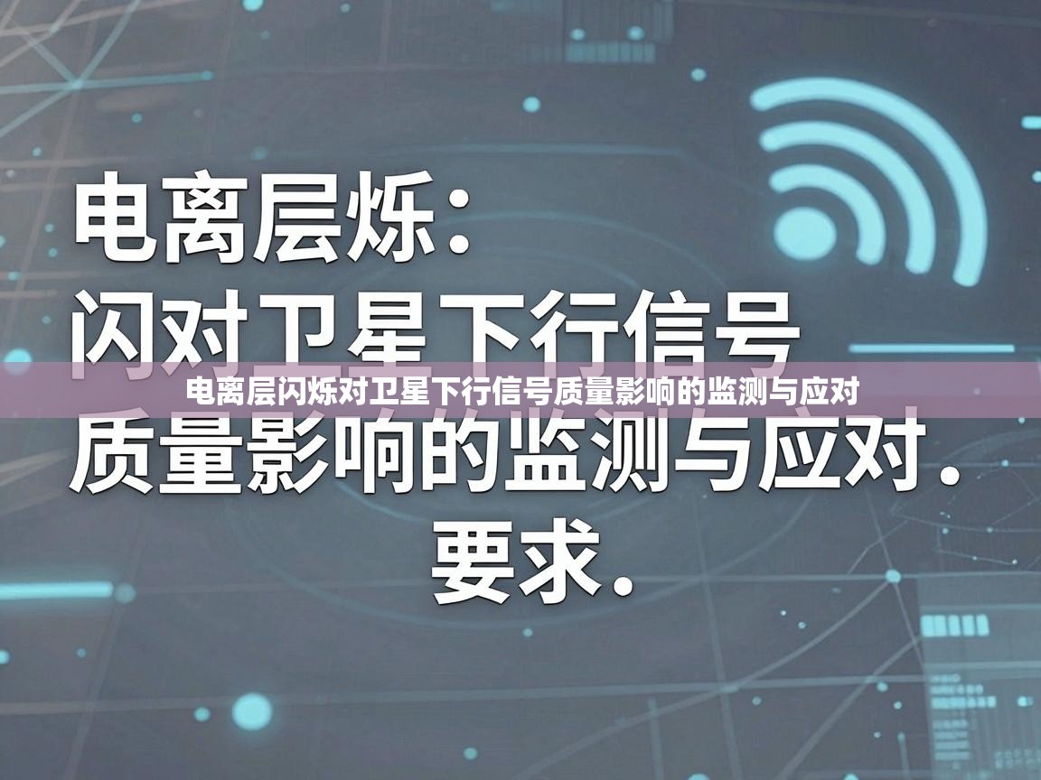 电离层闪烁对卫星下行信号质量影响的监测与应对