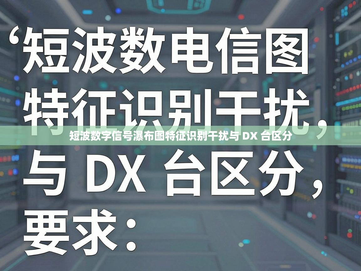 短波数字信号瀑布图特征识别干扰与 DX 台区分