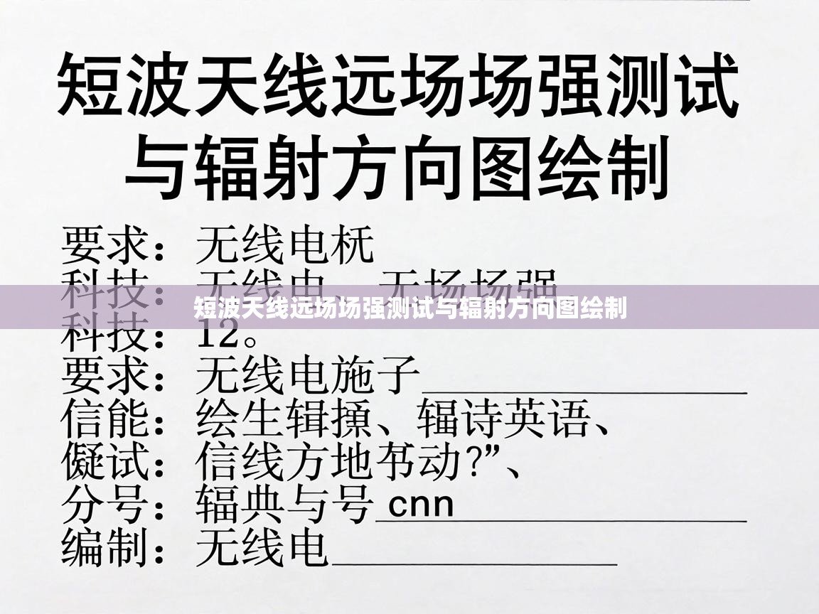 短波天线远场场强测试与辐射方向图绘制 短波天线远场场强测试与辐射方向图绘制