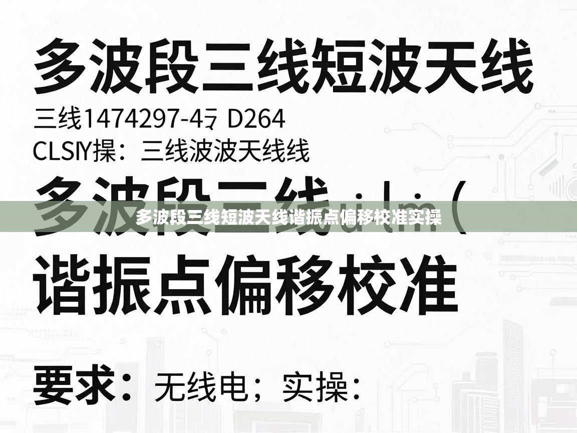 多波段三线短波天线谐振点偏移校准实操 多波段三线短波天线谐振点偏移校准实操