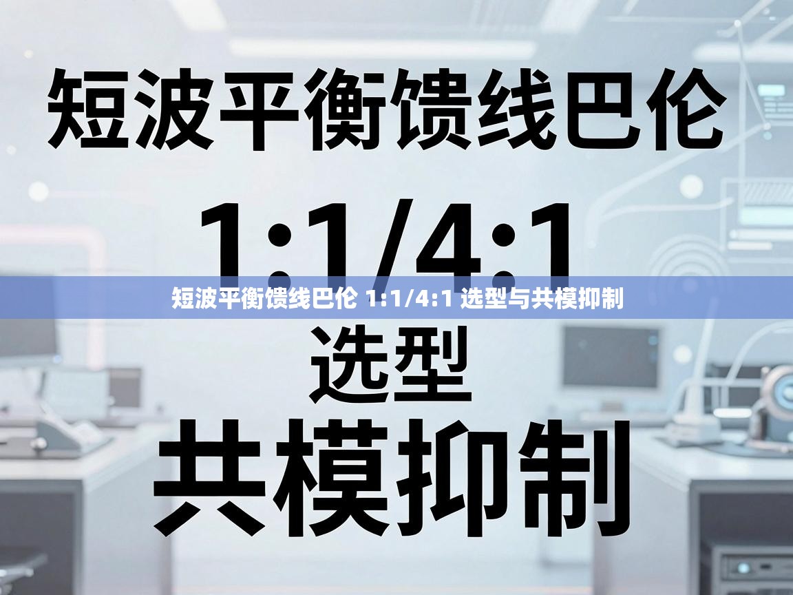 短波平衡馈线巴伦 1:1/4:1 选型与共模抑制 短波平衡馈线巴伦 1