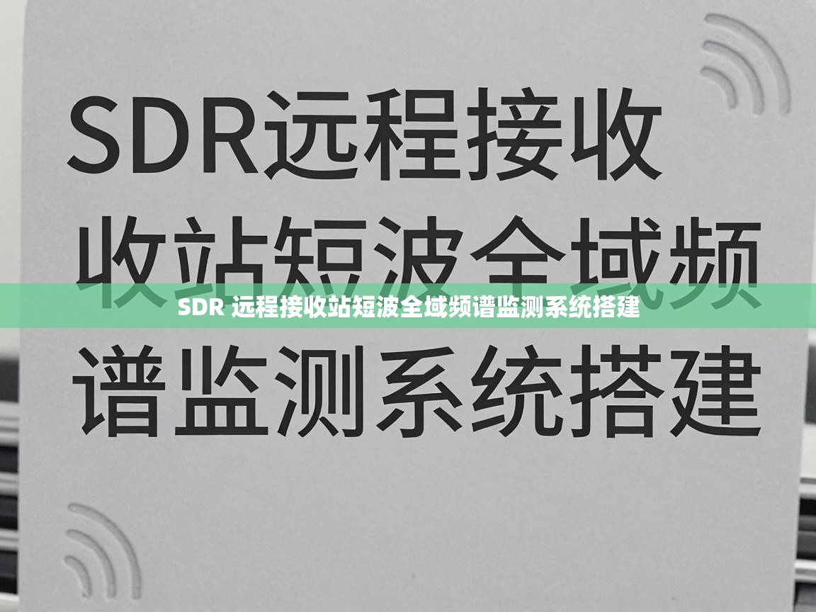 SDR 远程接收站短波全域频谱监测系统搭建 SDR 远程接收站短波全域频谱监测系统搭建