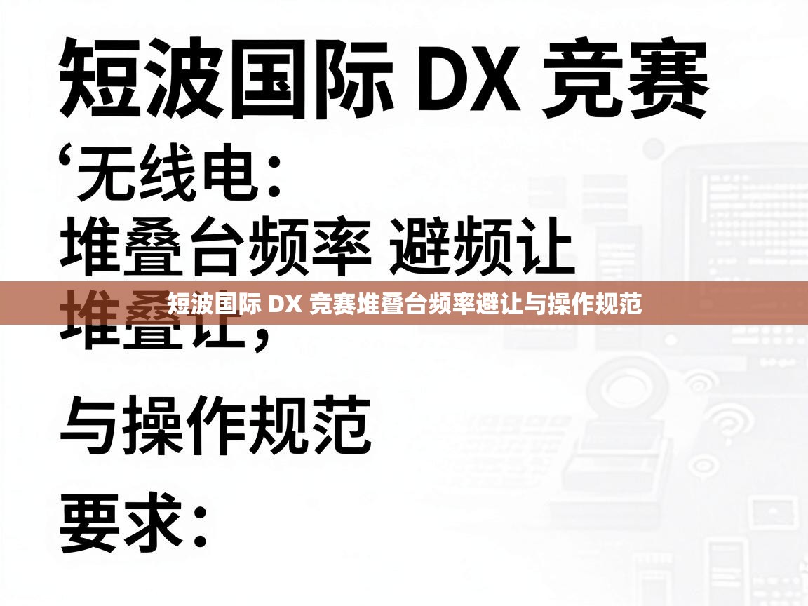 短波国际 DX 竞赛堆叠台频率避让与操作规范