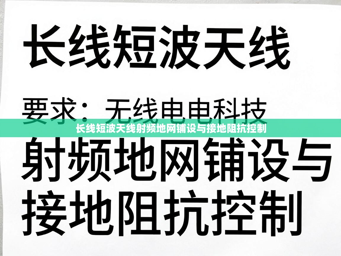 长线短波天线射频地网铺设与接地阻抗控制 长线短波天线射频地网铺设与接地阻抗控制