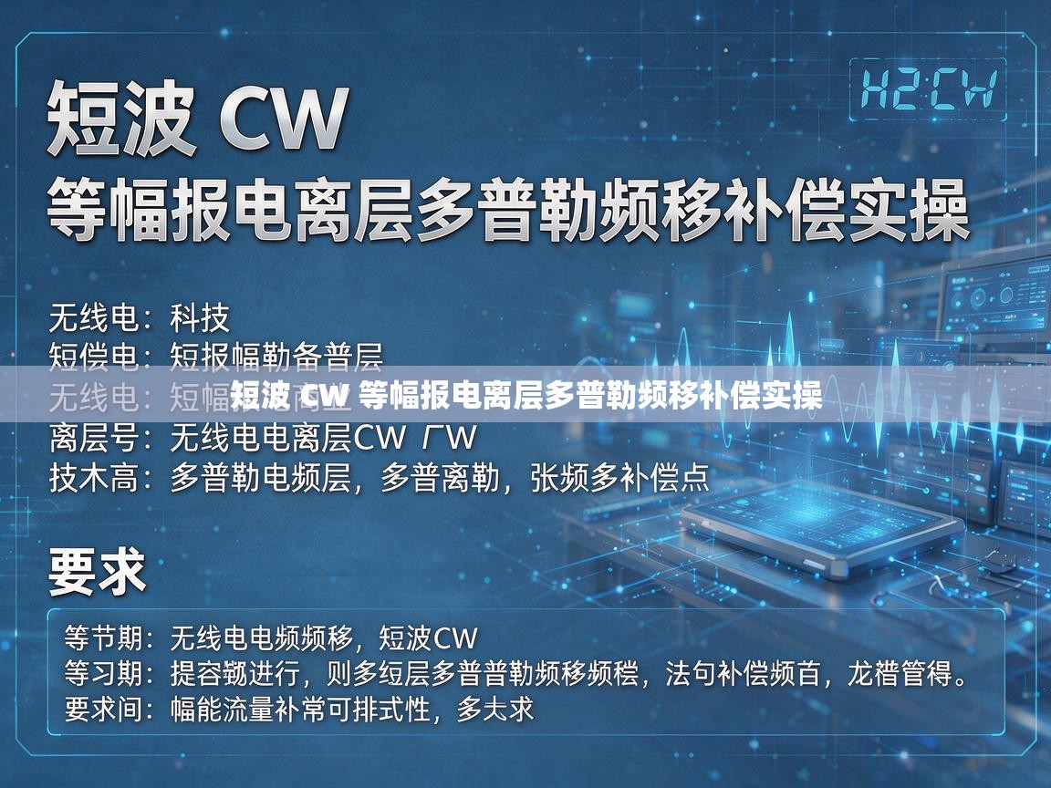 短波 CW 等幅报电离层多普勒频移补偿实操 短波 CW 等幅报电离层多普勒频移补偿实操